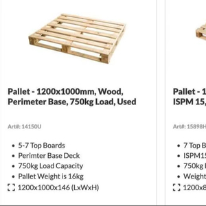 พาเลทไม้ยูโร epal สำหรับขายในเยอรมนี/เกาหลีใต้/อัลบาเนีย - Product Image 1