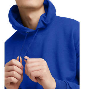 Men's Hoodie Cotton Fleece <b>Black</b> Color Wholesale Big Logo Quality Oversized Pullover Hoodie - Product Image 6