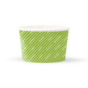 Gobelets en carton compostables P2P 240cc - Logo personnalisé, biodégradables, à paroi simple et double - Product Image 1