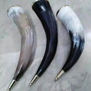 Corne de Viking décorative ou gobelet de corne à boire Parfait par l'artisanat du croissant - Product Image 4