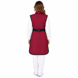 Tablier de protection complet OLEY rouge certifié CE contre les rayons X, enveloppant à 360 degrés, double face, pour la radiologie - Product Image 2