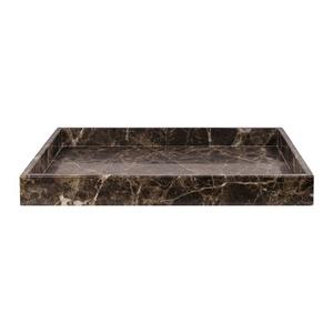 Plateau de service rond de style moderne de haute qualité, élégant en bois de corne naturelle, acrylique, bambou, 20 pièces pour les occasions alimentaires, prix de gros - Product Image 1