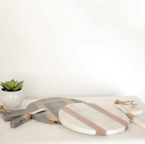 Tabla de quesos de mármol y madera, tabla de cortar con logotipo personalizado de forma cuadrada, rebanadora de queso de diseño maravilloso, última llegada - Product Image 5