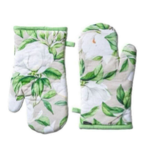 100% mitaines de four en lin écologique en coton biologique Logo personnalisé imprimé gants de cuisine BBQ résistants à la chaleur réutilisables pour un usage domestique - Product Image 6