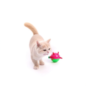 Interactive Cat <b>Toy</b> Tumbler with Feather and <b>Mouse</b> Ball - Product Image 3