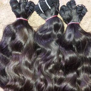 ผมต่อแบบชาวเรมี่คนอินเดีย100% ผมธรรมชาติสีธรรมชาติที่มาจากจริยธรรม - Product Image 5