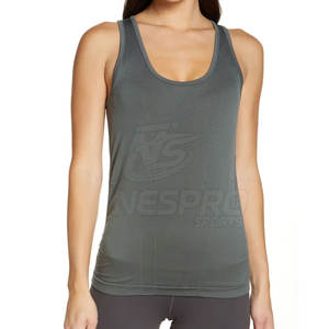 Ropa de gimnasio sin mangas Nuevo estilo Mujeres Tank Tops En stock Algodón Poliéster Hecho Mujeres Tank Tops - Product Image 1