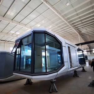 Maison conteneur modulaire en bois Space Capsule Hotel Design avec éclairage d'ambiance LED Système <span class=keywords><strong>de</strong></span> commande vocale Support technique en ligne - Product Image 3