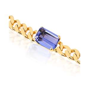Collar de Cadena Cubana St Tropez Chapado en Oro de 14k con Acento de Perla, Moissanita o Diamante - Product Image 3