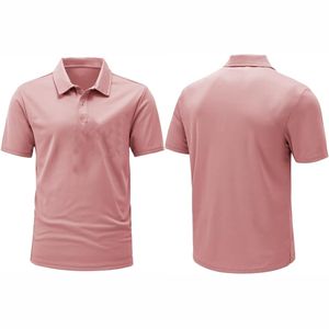 Nouveauté T-shirts polo de couleur simple pour hommes, polos imprimés et respirants pour hommes - Product Image 1