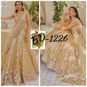 Pochette élégante pour femme, mode estivale, design technique brodé style cancan, longueur ras du sol, avec motifs miroir en feuille et sequins, en satin de soie, style chic - Product Image 5