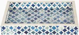 Geometric Resin Inlay Serving Tray & Decorative Plate Dinnerware <b>Table</b> Decoration Kitchen Catering Used Breakfast Lunch Dinner - Product Image 2