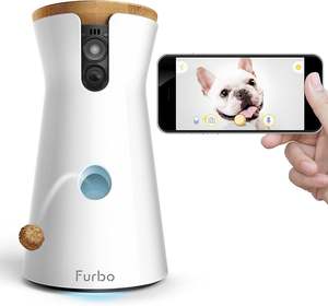 Nouvelle caméra pour chien Furbo authentique : lanceur de friandises, caméra pour animaux de compagnie Full HD Wifi et audio bidirectionnel, conçue pour les chiens, compatible - Product Image 3