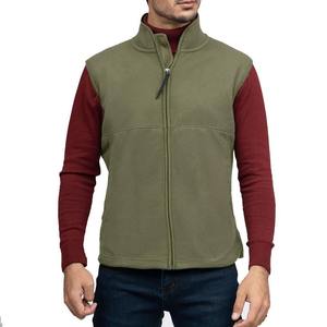 Street Wear 100% Cotton <b>Gilets</b> Front Zipper Utility <b>Fleece</b> WInter Vest <b>Men</b> Custom Design and Embroidery Logo <b>gilets</b> Vests - Product Image 1