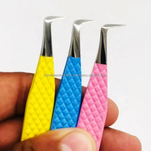 Pince à cils professionnelle en acier inoxydable japonais de couleur personnalisée en gros, précision antistatique, pointe nano pointue - Product Image 6