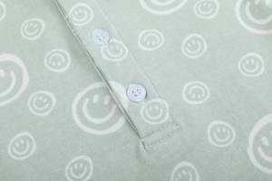 Vêtements en bambou pour bébé <span class=keywords><strong>Gilet</strong></span> d'été sans manches avec boutons Barboteuses pour bébé imprimées avec poches - Product Image 4