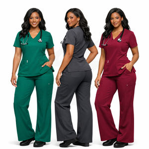 Uniforme Médico para Mujer, Conjunto de Tela Suave, Ropa de Trabajo para Enfermeras, Proveedor al por Mayor - Product Image 1