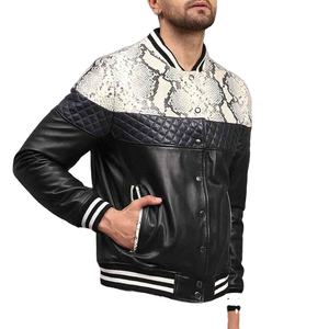 แจ็กเก็ตหนังผู้ชายดูหล่อปรับขนาดได้แจ็กเก็ตหนังของผู้ชายที่ทำจากอุตสาหกรรมอิชา - Product Image 6