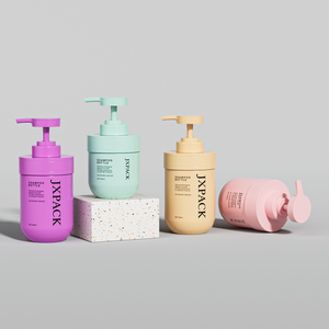 Eco-friendly Empty Plastic Pump Bottle <strong>Dispenser</strong> Refillable Matte Shampoo Soap Bottle for Hotel and Home Bathroom Personal Care - Product Image 6