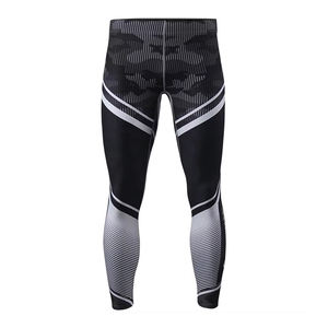 Meilleurs Leggings de Compression pour Hommes en Coton Bambou à Taille Élastique, pour Jiu Jitsu MMA No-Gi, avec Impression de Logo Personnalisé, Vêtements d'Arts Martiaux - Product Image 4