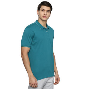 Fabricant 100% Coton Manches Courtes Hommes Respirant Polo T Shirts Casual Solid Pattern Plus Size Broderie Logo Polo Shirt - Product Image 2