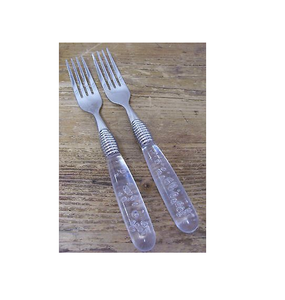 Cuillère en acrylique de haute qualité poignée cuillère à couverts mariage royal et restaurants cuillère en acier inoxydable et acrylique - Product Image 3