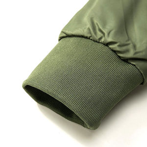 เสื้อแจ็กเก็ตบอมเบอร์สำหรับผู้ชายเสื้อแจ็กเก็ตนักบินแบบลำลองออกแบบมาใหม่ - Product Image 6