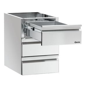 Ensemble de 3 tiroirs de rangement de cuisine 1/1GN - Product Image 1