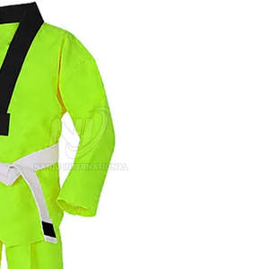 Uniforme de Taekwondo d'arts martiaux avec logo personnalisé, couleur unie, kimono de Jiu Jitsu, 100% coton, respirant, séchage rapide - Product Image 5