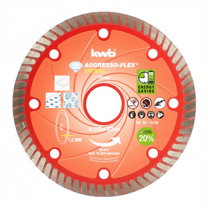 Disco de Diamante Especial de 115 mm para Amoladora Turbo KWB, Hoja de Sierra de Diamante Turbo Modelo 721140 - Product Image 3