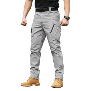 Mens Outdoor <b>Cargo</b> <b>Work</b> <b>Pants</b> Lightweight Utility Trousers Multi Pocket Casual Straight Fit Durable Daily Wear Breathable Waist - Product Image 1