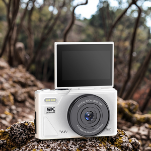 AF Dual Lens <b>Point</b> Shoot 18x Zoom CMOS Sensor Built-in LED Fill <b>Light</b> 5K Definition Smile Digital Camera - Product Image 5