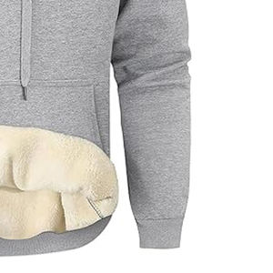 Sweat-shirts à capuche en coton uni surdimensionnés personnalisés pour hommes Pulls en vrac Grandes tailles Sweat-shirts et pulls pour hommes 2026 - Product Image 3