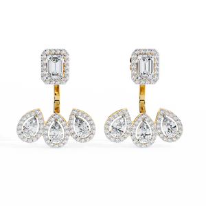 Pendientes Brillantes de Oro de 18K con Diamante Cultivado en Laboratorio, Pendientes de Diamantes Premium - Product Image 6