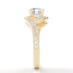 Sorprendente brillo con confianza Anillo de peso de 0,90 quilates Diamante cultivado en laboratorio fino adecuado para fiestas formales y casuales - Product Image 2