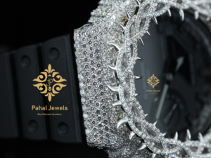 เคสนาฬิกาสไตล์ฮิปฮอปสุดฮิต ประดับเพชรโมอิสซาไนต์ทรงหนาม คุณภาพสูง หรูหรา สำหรับผู้ชาย พร้อมสายนาฬิกา ผ่านการทดสอบเพชร - Product Image 3