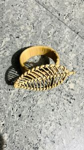 Ronds de serviette en bambou naturel écologique Porte-serviettes en forme de feuille Style bohème Mariages de Noël Restaurants Hôtel - Product Image 3