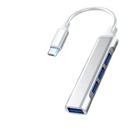 Hub USB type C 4 ports 3.0, adaptateur multi-splitter haute vitesse OTG pour PC