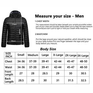 Chaqueta acolchada de talla grande para hombre de MOQ bajo, tela de lona informal, prendas de vestir de estilo callejero, chaqueta de invierno transpirable de Color sólido a precio barato - Product Image 6