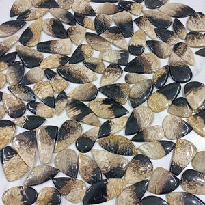 Best Garde Palm Root Cabochon <b>Fire</b> Plam Root Agate Loose Gemstone For Jewelry - Product Image 2