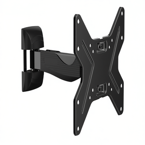 Soporte de Pared para Monitor de TV ELBIS200, VESA 200 x 200, Dos Articulaciones, Color Negro, para Ganchos y Rieles - Product Image 2