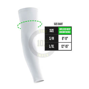 Mangas de brazo de béisbol profesionales con tela elástica y mangas de brazo de béisbol de cobertura completa - Product Image 6