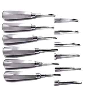 Pedido a granel para clínica dental Instrumento quirúrgico dental de mano de acero inoxidable Elevadores de raíz recta curvada Fácil de limpiar - Product Image 4