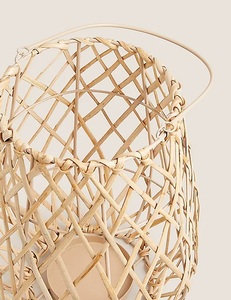 โคมไฟหวายสีน้ำตาลอ่อนแบบทำด้วยมือโคมไฟห้อยระย้าที่แสนสบายของตกแต่งบ้านจากเวียดนาม - Product Image 5