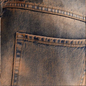 Pantalones cortos vaqueros holgados Vintage de verano personalizados 2025 para hombre, pantalones cortos de trabajo sueltos con servicio OEM, medio pantalón de calle - Product Image 3