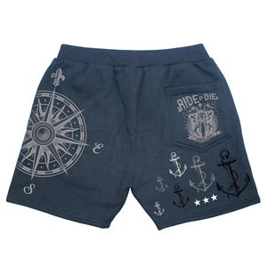 Shorts d'été décontractés pour hommes style urbain, imprimé personnalisé sur toute la surface, motif uni, polyester/coton, vente en gros - Product Image 2