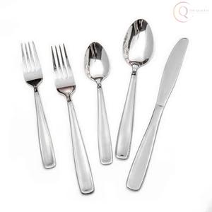 Ensemble de couverts en acier inoxydable écologique de luxe pour les repas à domicile, les événements et les fêtes |   Ensemble de couverts de luxe modernes (cuillère, fourchette, couteau) - Product Image 1