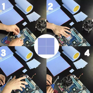 Ultra Weiches 0,75 mm Grau-Blaues Gelid Wärmeleitpad CPU/GPU Silikon-Wärmeleitgel für Hochspannungsanwendungen - Product Image 5