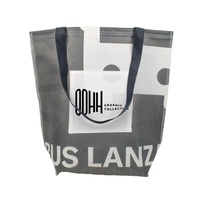 Individuelle Logo Zero-Waste Recycelte PU Mittelgroße Tragetaschen in Verschiedenen Farben Nachhaltige Werbe-Einkaufs-Geschenktaschen