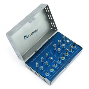 Internal Irrigation <b>Drills</b> Kit with Stopper Sleeves Manual Implant Dental Surgery Set Titanium Coated <b>Drills</b> Surgical Instrument - Product Image 2